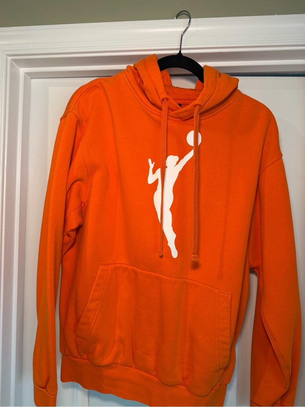 Nike WNBA Orange Hoodie with White Athletic Graphic - Women